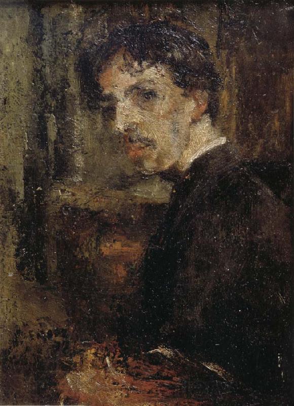 James Ensor Self-Portrait,Called The Little Head Germany oil painting art